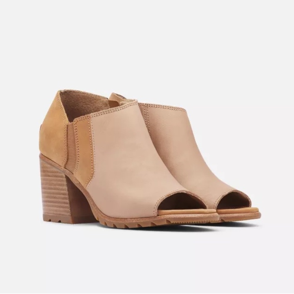 Sorel Nadia Zip Open-Toe Ankle Boot, 7